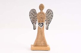 anjel drevený 32 x 16 cm