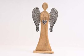 anjel drevený 62 x 33 cm