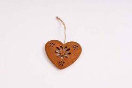srdiečko plechové závesné 7 x 8 cm